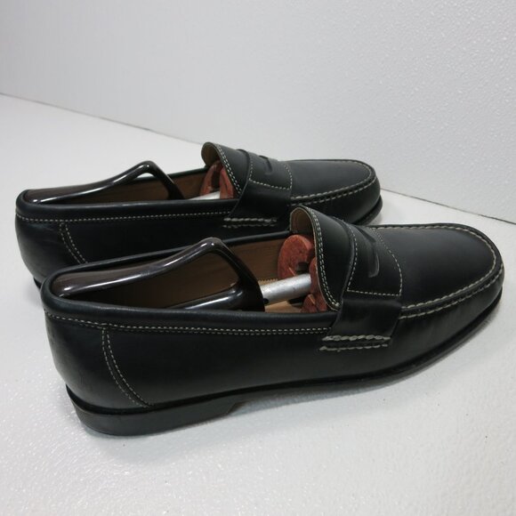 Tommy Bahama Leather Comfort Strap Moccasins Casual Deck Boat Shoes 9.5 M